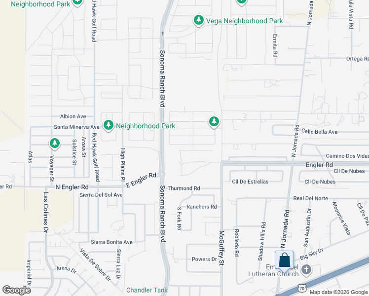 map of restaurants, bars, coffee shops, grocery stores, and more near 4200-4498 Northgate Road in Las Cruces