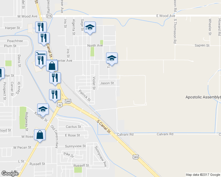 map of restaurants, bars, coffee shops, grocery stores, and more near 1005 Jason Street in Carlsbad