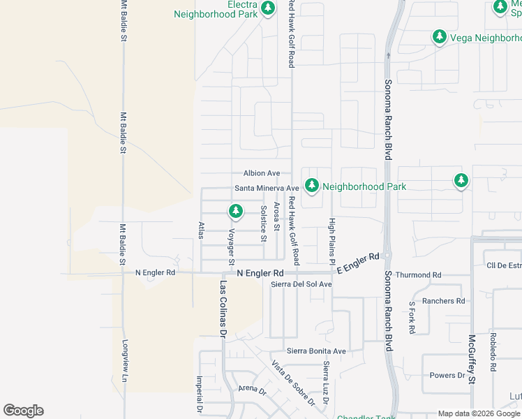 map of restaurants, bars, coffee shops, grocery stores, and more near 3704 Santa Cecilia Avenue in Las Cruces