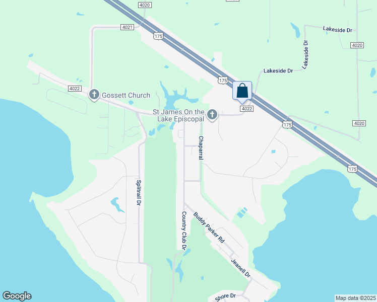 map of restaurants, bars, coffee shops, grocery stores, and more near 17660 Chaparrel in Kemp