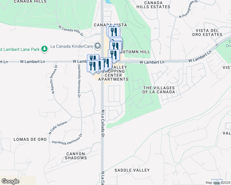 map of restaurants, bars, coffee shops, grocery stores, and more near 10196 9 Iron Drive in Oro Valley
