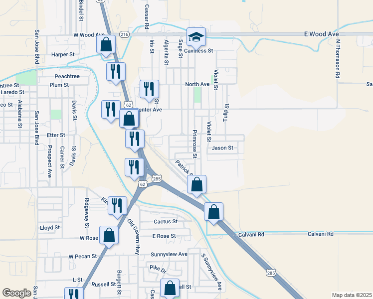 map of restaurants, bars, coffee shops, grocery stores, and more near 816 Jeffrey Street in Carlsbad