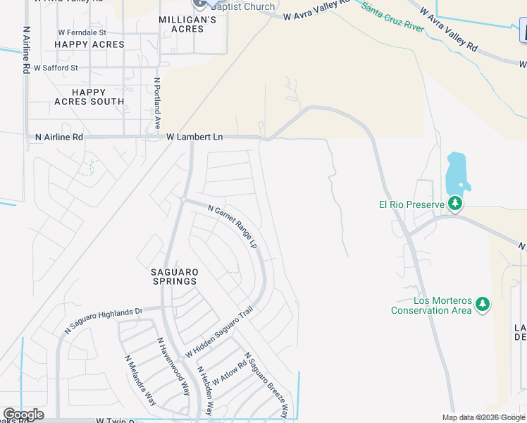 map of restaurants, bars, coffee shops, grocery stores, and more near 10188 Desert Tea Drive in Marana