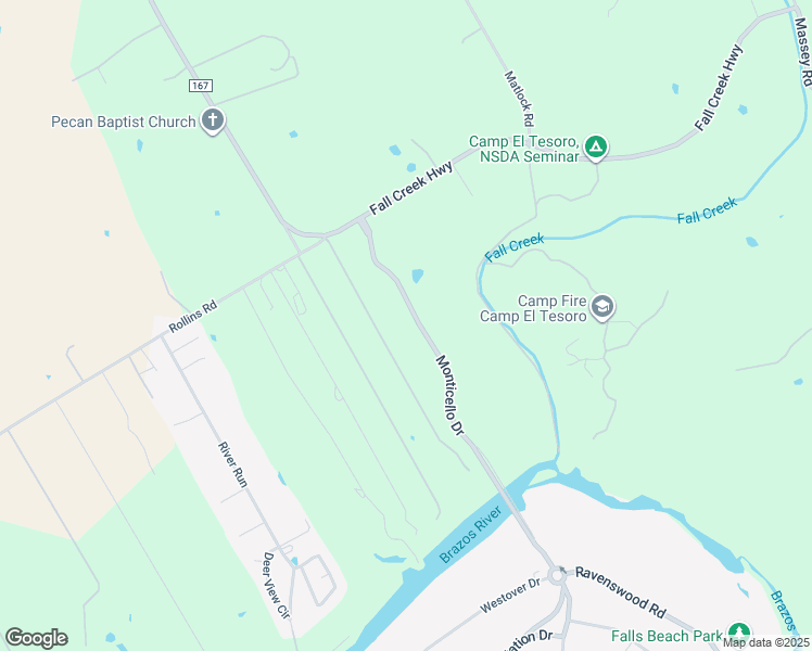 map of restaurants, bars, coffee shops, grocery stores, and more near 7900 Monticello Dr in Granbury
