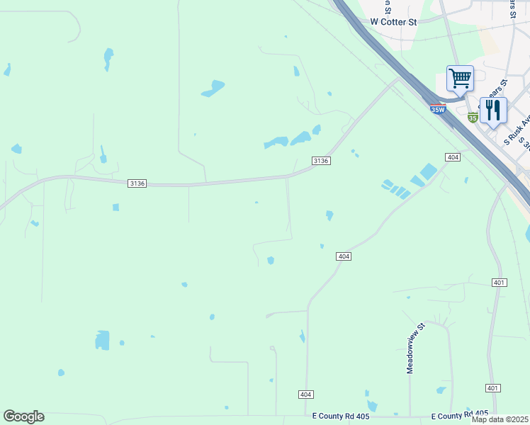 map of restaurants, bars, coffee shops, grocery stores, and more near 8516 Farm to Market Road 3136 in Alvarado
