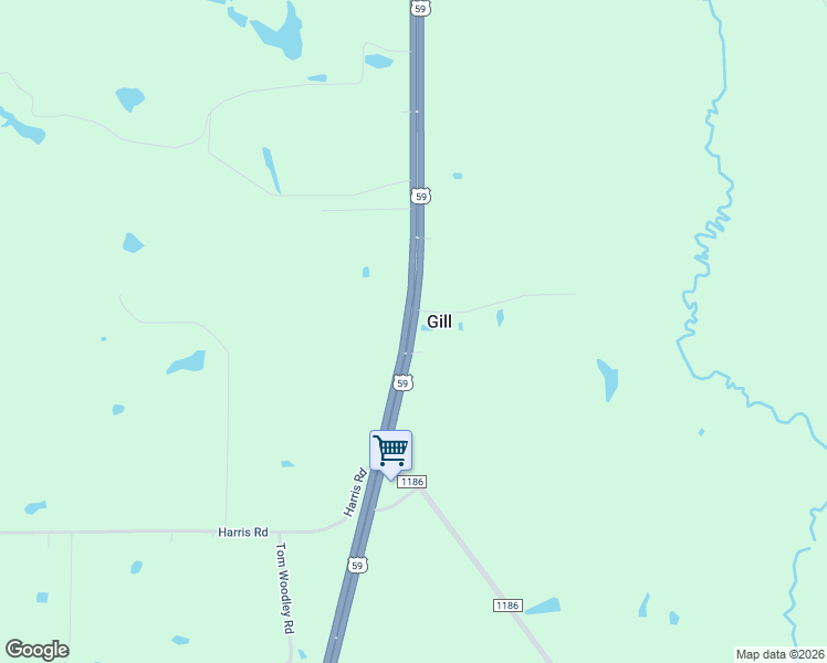 map of restaurants, bars, coffee shops, grocery stores, and more near U.S. 59 in Marshall