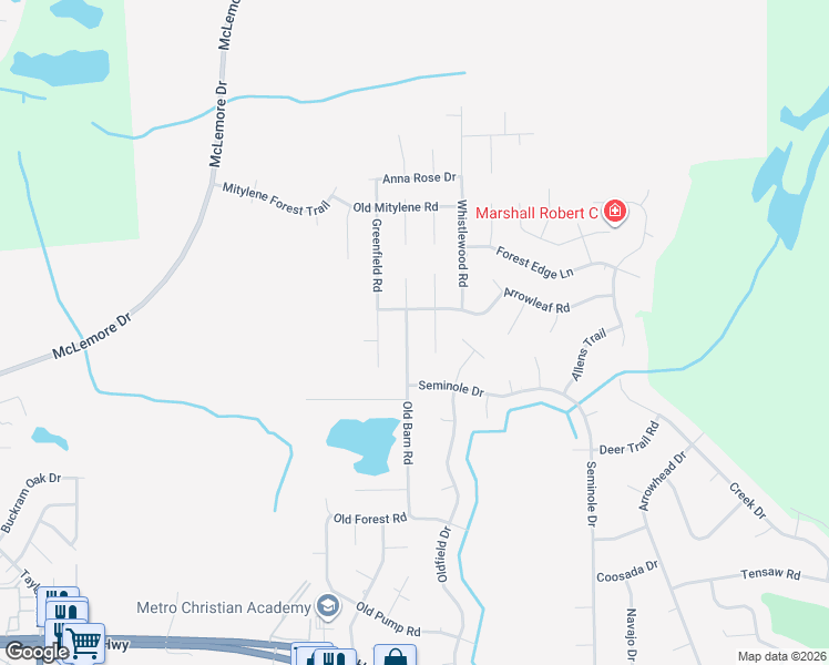 map of restaurants, bars, coffee shops, grocery stores, and more near 433 Red Oak Court in Montgomery