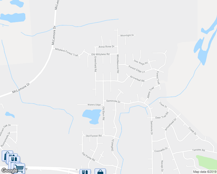 map of restaurants, bars, coffee shops, grocery stores, and more near 433 Red Oak Court in Montgomery