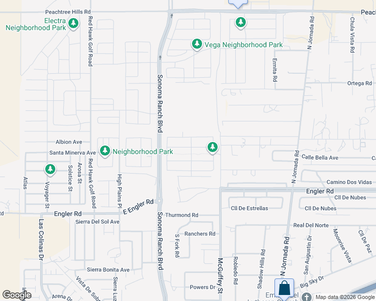 map of restaurants, bars, coffee shops, grocery stores, and more near 4237 Northgate Road in Las Cruces