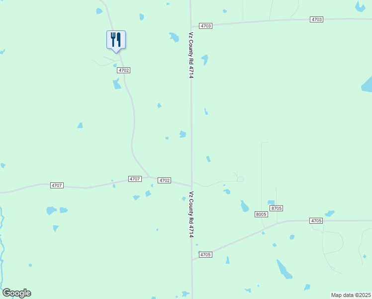 map of restaurants, bars, coffee shops, grocery stores, and more near 2131 Vz County Road 4714 in Ben Wheeler