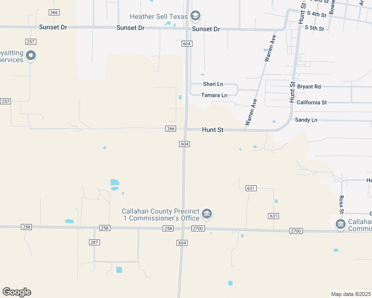 map of restaurants, bars, coffee shops, grocery stores, and more near 2192 Farm to Market 604 in Clyde