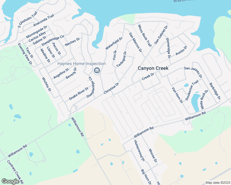 map of restaurants, bars, coffee shops, grocery stores, and more near 2302 Creek Drive in Granbury