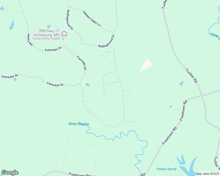 map of restaurants, bars, coffee shops, grocery stores, and more near 122 Monteray Drive in Vicksburg