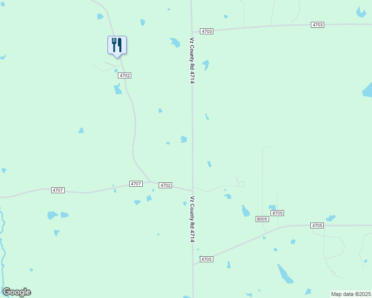 map of restaurants, bars, coffee shops, grocery stores, and more near 2131 Vz County Road 4714 in Ben Wheeler