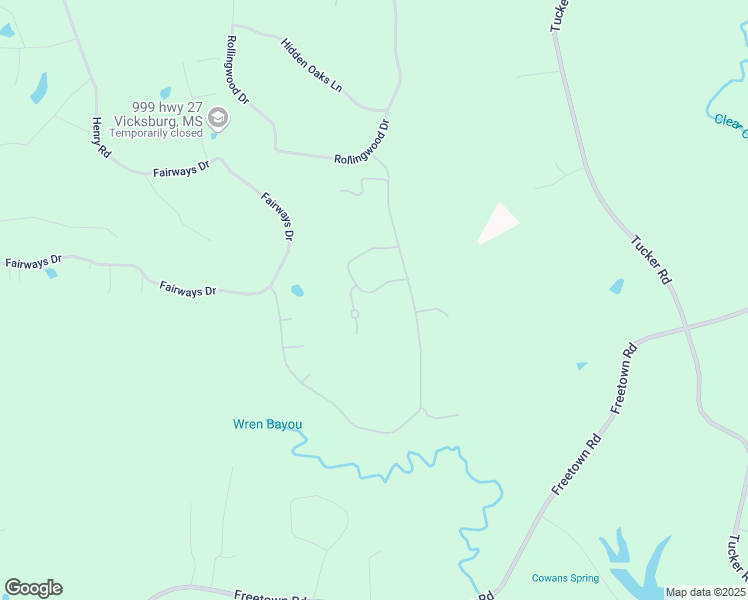 map of restaurants, bars, coffee shops, grocery stores, and more near 122 Monteray Drive in Vicksburg