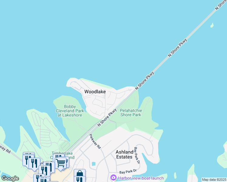 map of restaurants, bars, coffee shops, grocery stores, and more near 401-405 Lake Barnett Drive in Brandon