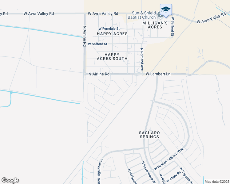 map of restaurants, bars, coffee shops, grocery stores, and more near 9156 Senita Bloom Way in Marana