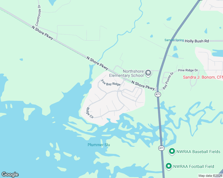 map of restaurants, bars, coffee shops, grocery stores, and more near 527 Ridge Circle in Brandon