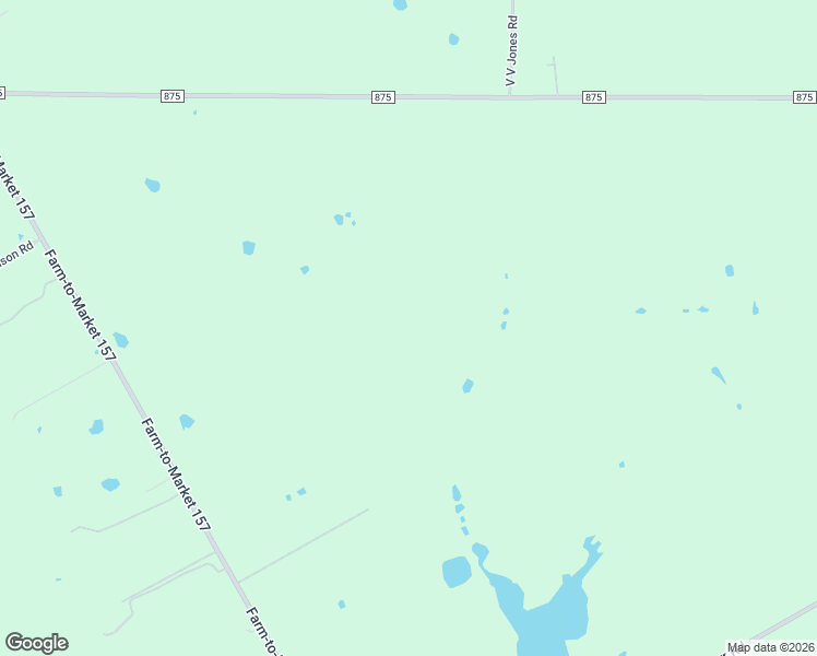 map of restaurants, bars, coffee shops, grocery stores, and more near 5462 Farm to Market Road 875 in Venus