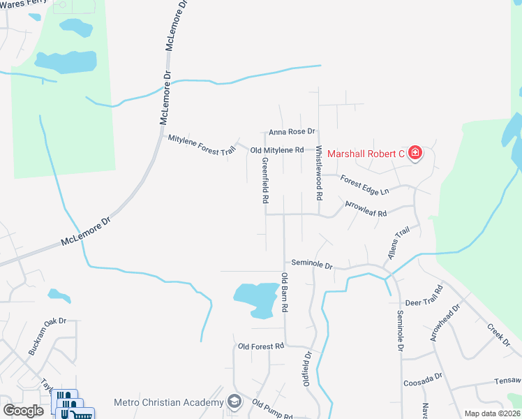 map of restaurants, bars, coffee shops, grocery stores, and more near 7277 Greenfield Rd in Montgomery
