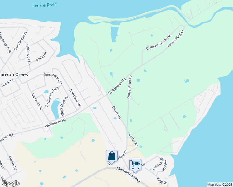 map of restaurants, bars, coffee shops, grocery stores, and more near 5902 Carter Road in Granbury