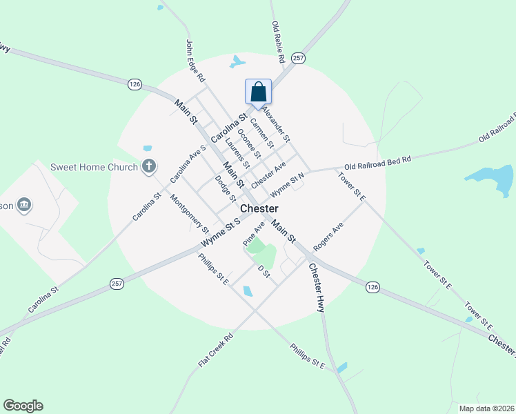 map of restaurants, bars, coffee shops, grocery stores, and more near in Chester