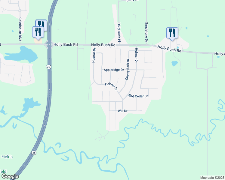 map of restaurants, bars, coffee shops, grocery stores, and more near 160 Holmar Drive in Brandon