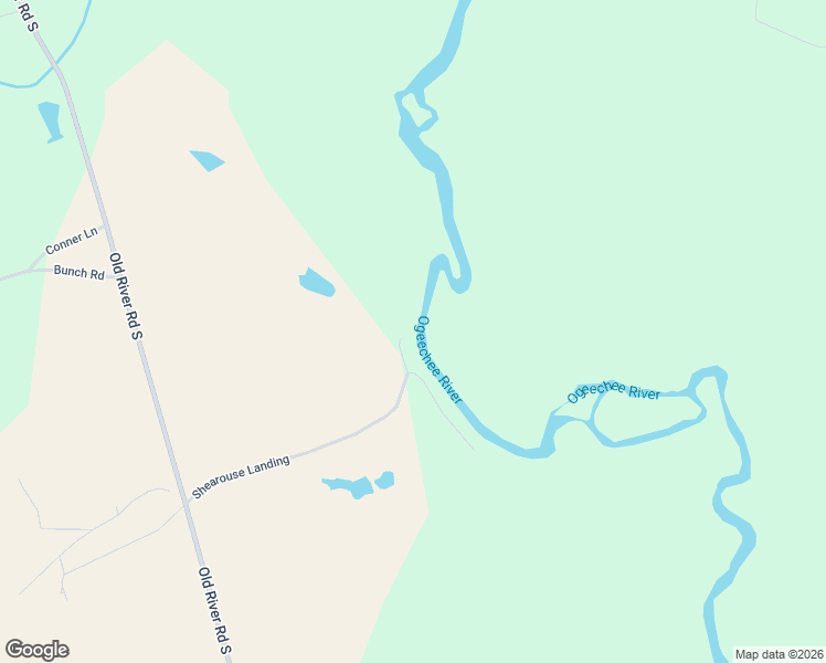 map of restaurants, bars, coffee shops, grocery stores, and more near 135 Shearouse Landing in Brooklet