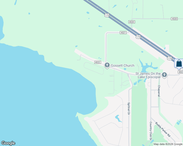 map of restaurants, bars, coffee shops, grocery stores, and more near 10272 North Lake Circle in Kemp