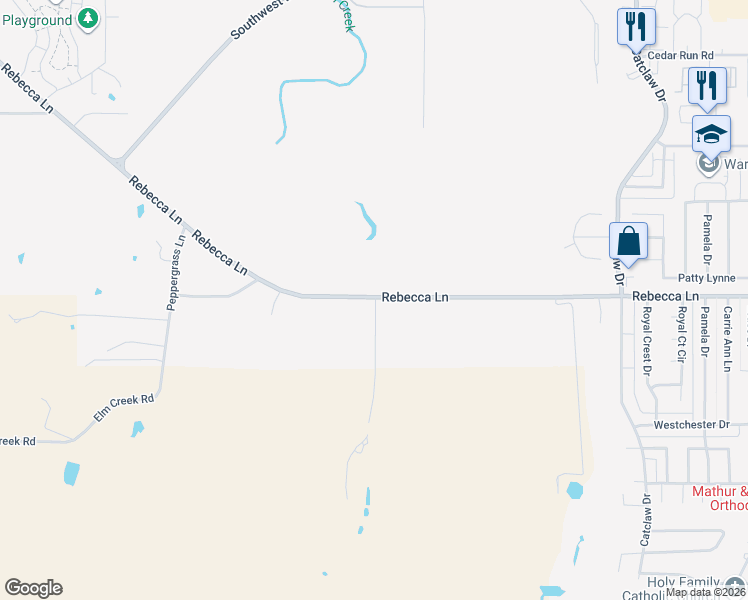 map of restaurants, bars, coffee shops, grocery stores, and more near 4826 Milliorn Ranch Road in Abilene