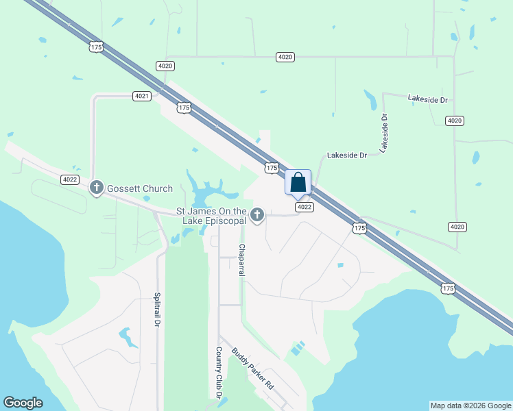 map of restaurants, bars, coffee shops, grocery stores, and more near 10707 County Road 4022 in Kemp