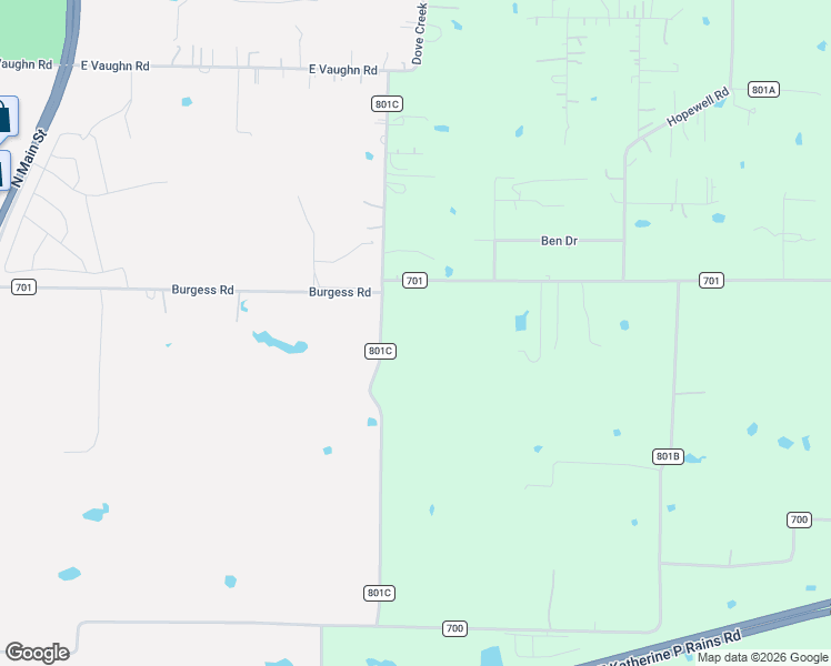map of restaurants, bars, coffee shops, grocery stores, and more near 700 County Road 701 in Cleburne