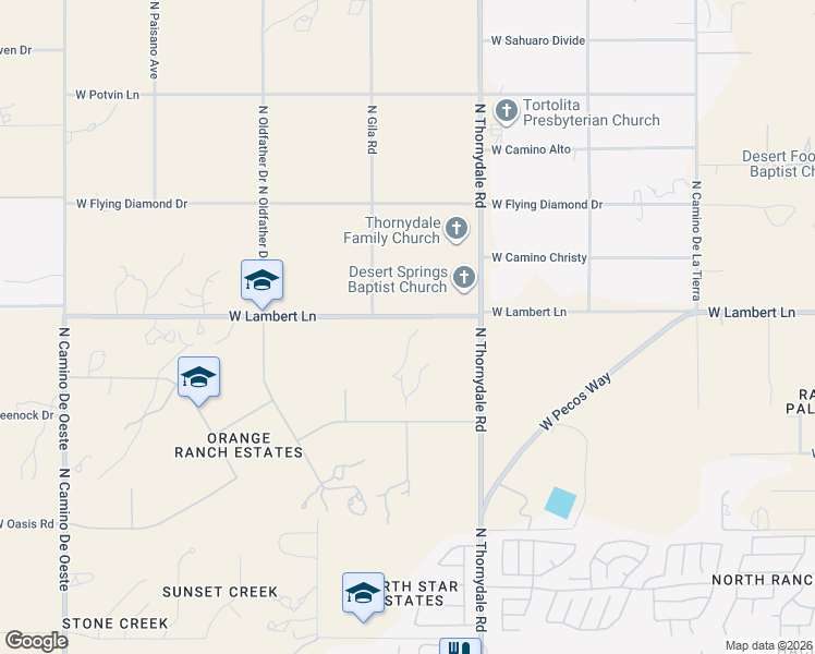 map of restaurants, bars, coffee shops, grocery stores, and more near 3911 West Lambert Lane in Tucson