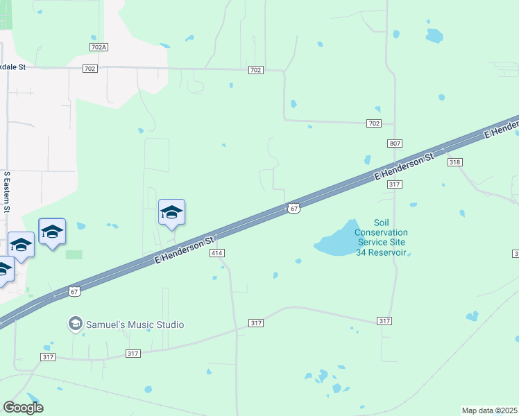 map of restaurants, bars, coffee shops, grocery stores, and more near 3809 U.S. 67 in Cleburne