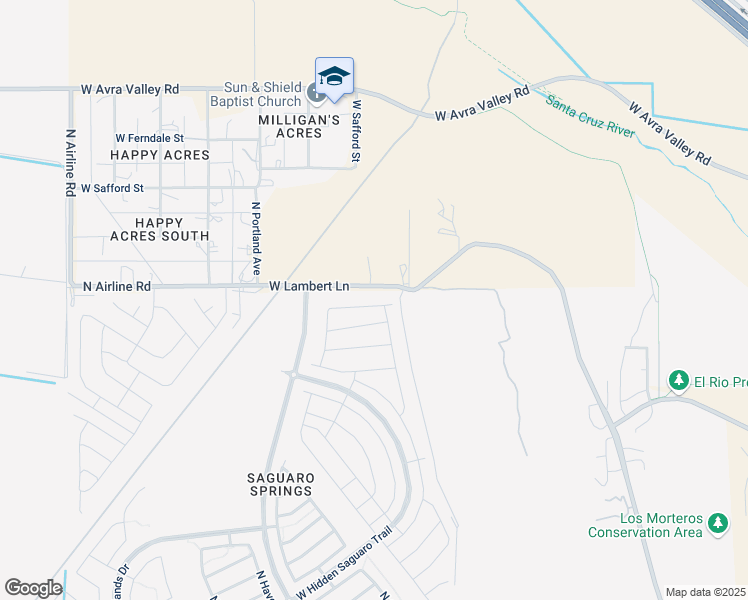 map of restaurants, bars, coffee shops, grocery stores, and more near 10450 North Silverbell Road in Tucson