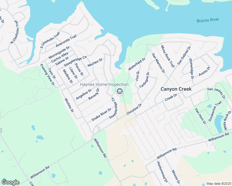 map of restaurants, bars, coffee shops, grocery stores, and more near 2305 Steepleridge Cir in Granbury