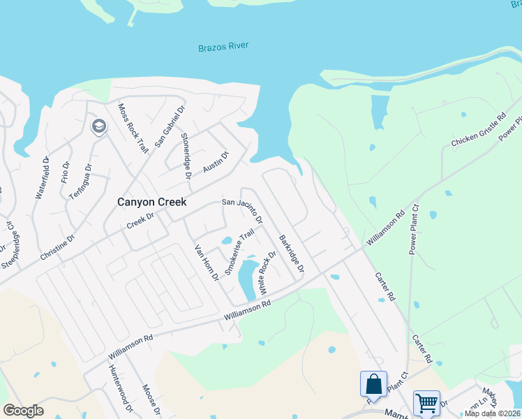 map of restaurants, bars, coffee shops, grocery stores, and more near 5622 Barkridge Dr in Granbury