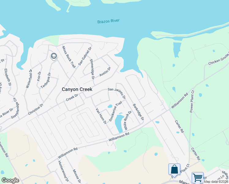 map of restaurants, bars, coffee shops, grocery stores, and more near 5504 San Jacinto Drive in Granbury