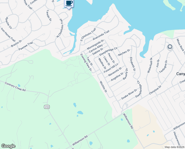 map of restaurants, bars, coffee shops, grocery stores, and more near 4718 Evening View Drive in Granbury