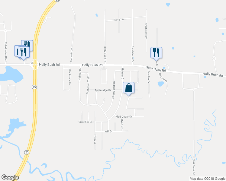 map of restaurants, bars, coffee shops, grocery stores, and more near 166 Appleridge Drive in Brandon