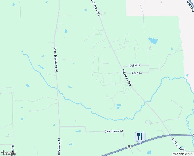 map of restaurants, bars, coffee shops, grocery stores, and more near Locust Street in Gregg County