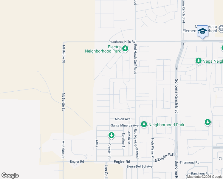 map of restaurants, bars, coffee shops, grocery stores, and more near 6125 Full Bloom Street in Las Cruces