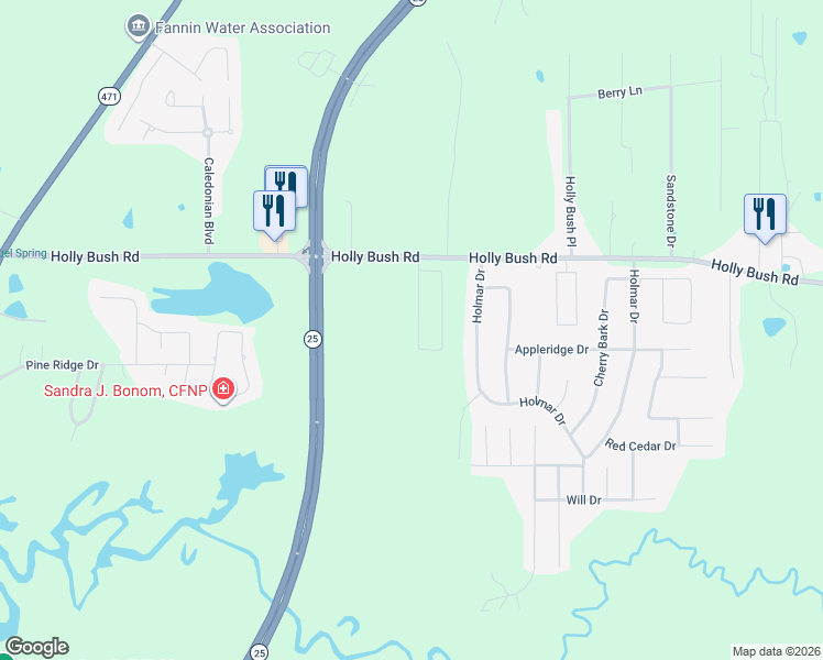 map of restaurants, bars, coffee shops, grocery stores, and more near 128 Blackstone Circle in Brandon