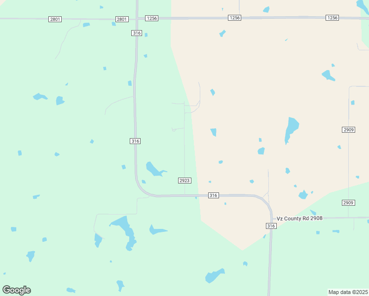 map of restaurants, bars, coffee shops, grocery stores, and more near County Road 2923 in Van Zandt County