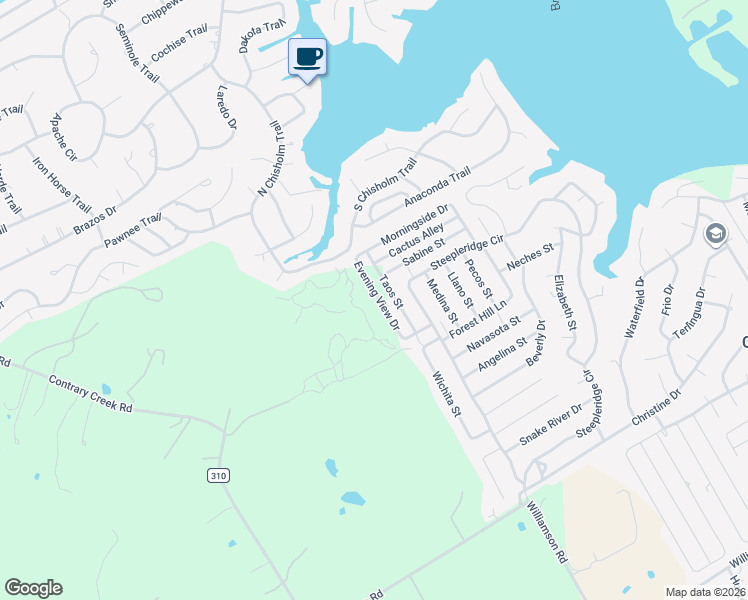 map of restaurants, bars, coffee shops, grocery stores, and more near 4703 Evening View Drive in Granbury