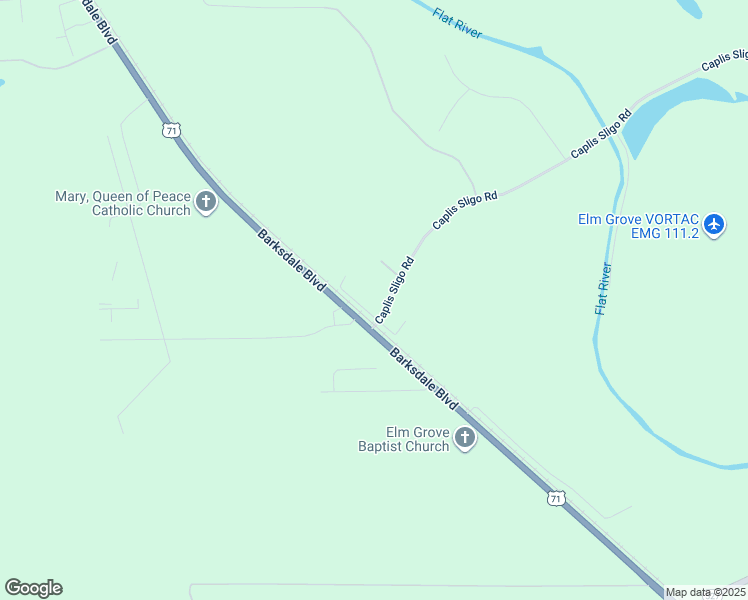 map of restaurants, bars, coffee shops, grocery stores, and more near 116 Readhimer Road in Bossier City