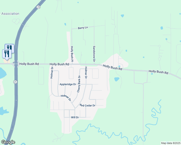 map of restaurants, bars, coffee shops, grocery stores, and more near 339 Cherry Bark Drive in Brandon
