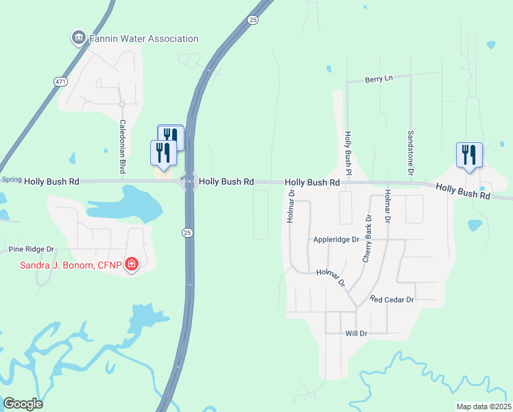 map of restaurants, bars, coffee shops, grocery stores, and more near 162 Blackstone Circle in Brandon