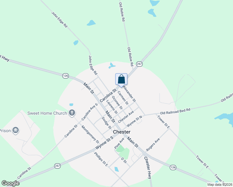 map of restaurants, bars, coffee shops, grocery stores, and more near 318 Carolina Avenue in Chester