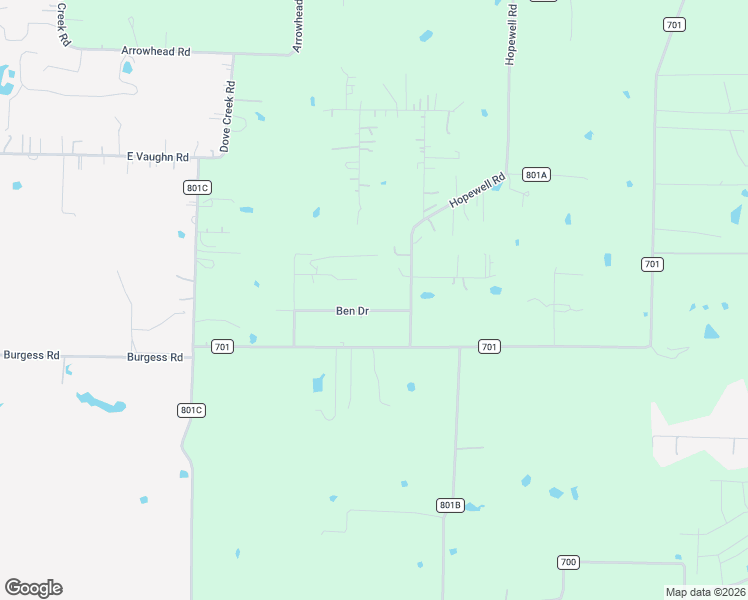 map of restaurants, bars, coffee shops, grocery stores, and more near 1011 Ben Drive in Cleburne